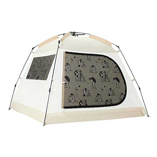 3-4 Person Camping Tents - 6 Colors - Family Tent, 1.4 m Peak Height