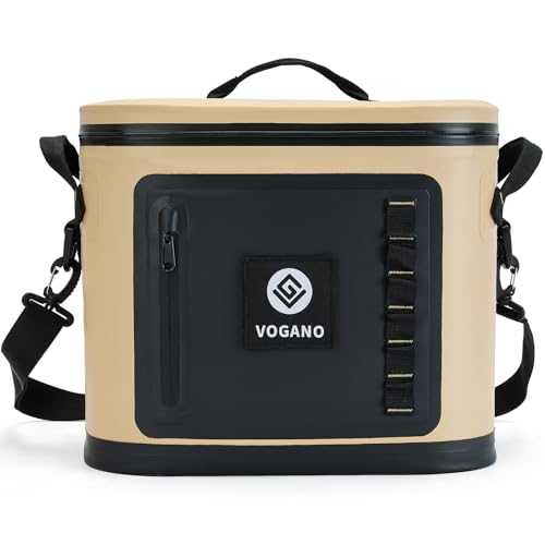 Vogano Portable Soft Cooler, Insulated and 100% Leak-Proof Cooler Bag with Waterproof Zipper, Portable Ice Chest for Camping, Fishing, Outdoor, Picnic, Lunch, Beach, Drink, Travel, Party