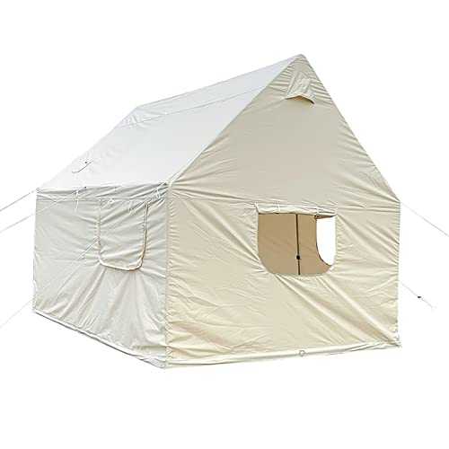 Large Waterproof Canvas Bell Tent for Family Camping 10x12ft 900D Oxford Cloth Spacious Yurt Ideal for 8 10 People Perfect for Outdoor Adventures Learned extensively