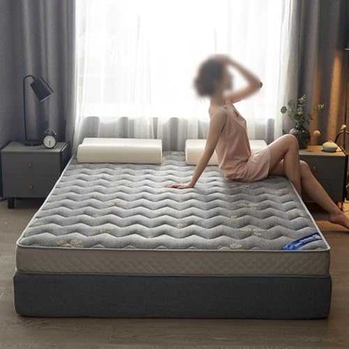 Mattress Portable Futon Mattress Folding Mattress Roll Up Mattress Thick Tatami Mattress Suitable for Camping Guest Room (Color : Gris Size : 180 * 200 * 6cm)