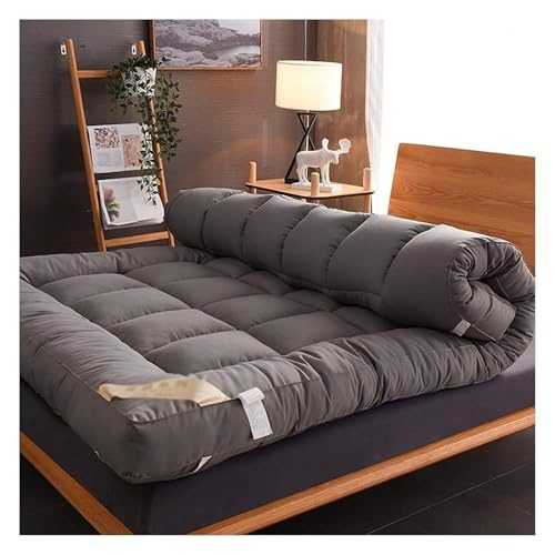 Japanese Floor Mattress, Foldable Roll Up Twin Mat, Thicken Futon Mattress, Non-Slip And Breathable, For Lounger Guest Bed Camping Couch(90X200CM)