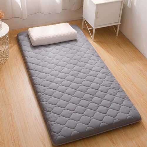 Danchen Japanese Futon Mattress, Soft Tatami Sleeping Floor Mat for Adults, Portable Foldable Camping Car Pad, Dorm Room Guest Bed Mattress (180x200cm,G)