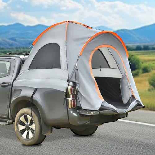 Truck Tent, Pickup Truck Tent with Carry Bag, Waterproof Truck Tent for Camping, Accommodate, for Camping Traveling Outdoor Activities, 160 x 165x 170 cm