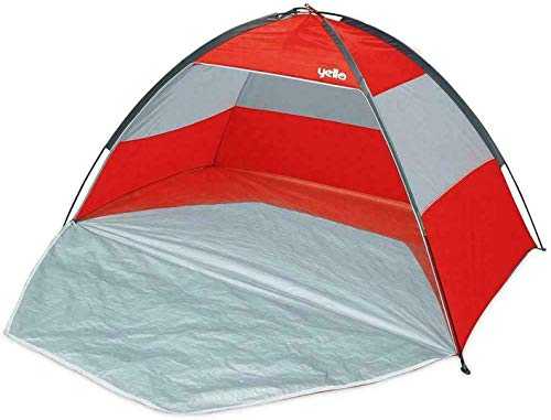 Wilton Bradley Yello UPF40 Family Beach Tent Shelter Red Or Blue (Red)