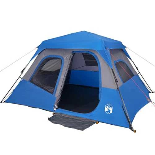 Family Tent 6-Person Lightweight Dome Tent Quick Release Waterproof vidaXL