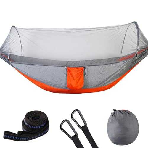 Camping Hammock Camping Hammock With Mosquito Net Pop-Up Outdoor Parachute Hammocks Swing Sleeping Hammock Camping Stuff Outdoor Camping Accessories