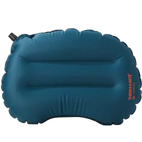 Therm-a-Rest Air Head Lite Inflatable Camping Pillow, Large - 12.5 x 18 Inches, Deep Pacific