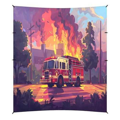Camping Sun Shelters Fire Department Van Beach Canopy 126 * 110.2in
