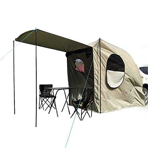 Sport Tent Detachable Awning Waterproof SUV Tailgate Canopy with Floor, Car Attachment for Camping Hatchback,Fit for CUV, SUV and Minivans​