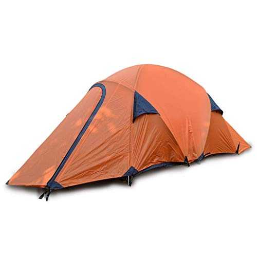 Tent Windproof Waterproof Camping Tent 2-3 People Camping Tent Windproof Waterproof Double-Layer Outdoor Family Tent,Orange Outdoor Camping Supplies Easy Large Capacity