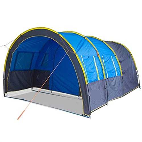 KOGJOGH Tents Large Camping Tent Waterproof Canvas Fiberglas Family Tunnel Tents Equipment Outdoor Mountaineering Party