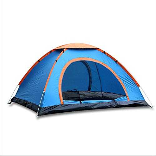 FSJMTQTS Camping Tent Double 3-4 People Outdoor Automatic Opening Camping Camping Beach Tent for Outdoor Hiking(Blue,1-2people)