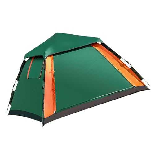 Automatic Hydraulic Camping Tent, Space for 3 or 4 People with Large and Doors