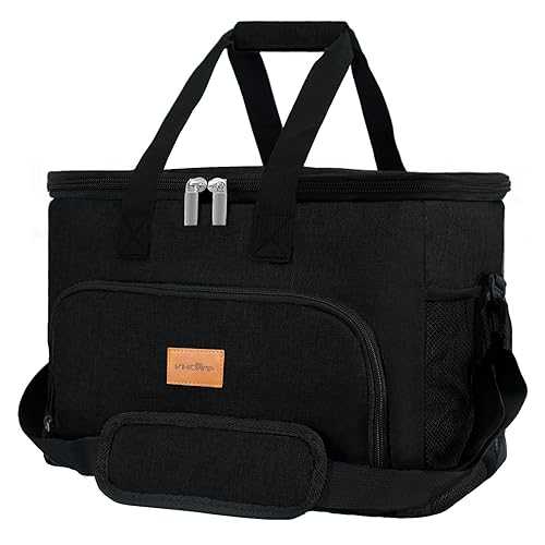 Vihicamp Portable Soft Cooler Bag - 60 Can Insulated Camping Cooler, Collapsible Soft Sided Cooler for Drink, Leakproof Beach Cooler, Suitable for Picnic, Lunch, Outdoor, Road Trip, Work, Ice Chest