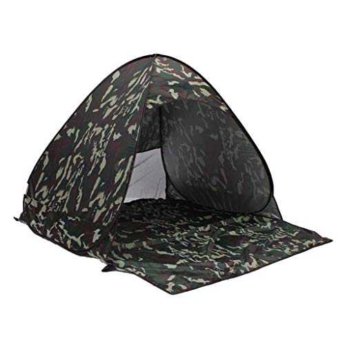 Tent Windproof Waterproof Camping Tent Outdoor 2-3 Person Automatic Waterproof Camouflage Camping Hiking Family Tent Outdoor Camping Supplies Easy Large Capacity