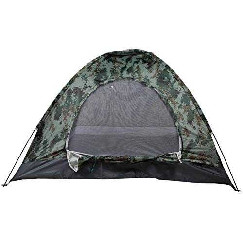 FOLOSAFENAR Camouflage Camping Tent-3-4 Person Lightweight Waterproof Windproof Backpacking Tent Portable Shelter Tent Emergency Pop Up Instant Tent for Outdoor,Hiking,Fishing and Climbing