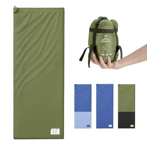 Warm Weather Sleeping Bags for Adults - Lightweight/Compact/Ultralight/Backpacking/Waterproof/Packable, Free Compression Sack - Best for Summer Camp, Hiking, Motorcycle, Easy to Carry, Small Space