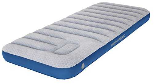 High Peak Unisex Cross Beam Single Extra Long Air Bed with Integrated Foot Pump and Non-Slip Function, Breathable, Robust, Soft Top, for Indoor and Outdoor Use