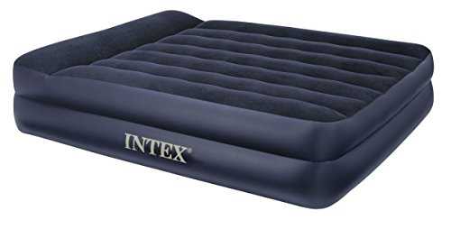 Intex Queen Size Airbed with Raised Pillow and Built In Pump (66702)