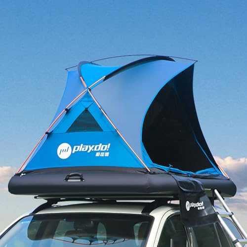 2 Man Inflatable Car Rooftop Tent - Portable Easy Set-up Four Season Waterproof and Sun Resitant Camping Dome Tent - Usable on water - Suitable for SUV,Truck and Universal Auto Self-driving Touring