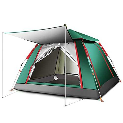 3-4 Person Camping Tent 60 Seconds Set Up Tent Waterproof Pop Up Outdoor Sports Tent Camping Sun Shelters, Instant Cabin Tent, Advanced Venting, Provide Top