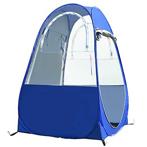 Hanzete Portable Outdoor Fishing Tent UV-protection Tent Pop Up Single Tent Automatic Instant Tent Rain Shading Tent Windows and Doors on Both Sides for Outdoor Camping Hiking Beach with Carry Bag