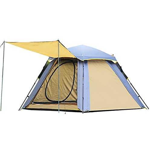 Wind Tour 3-4 Persons Instant Automatic Family Camping Tent Quick Set up Tent for Beach, Traveling, Hiking, Mountaineering, Outdoor Activities