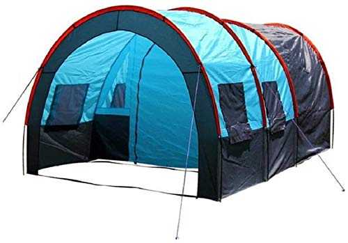 Camping Tent Shelter Outdoor 5-8 People Camping Tents Double Tents Rainproof Meeting Tents One Room Two Hall Solid Durable Glass Fiber Rods Luxury Tents for Outdoor