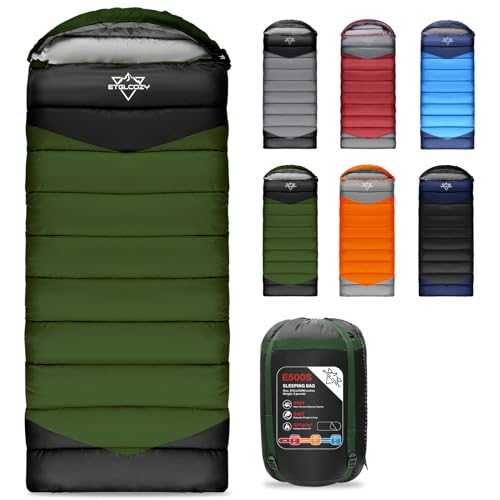 ETGLCOZY Sleeping Bags for Adults Kids Cold/Warm Weather, Waterproof Portable Lightweight Sleeping Bag for Girls Boys Camping Backpacking Hiking with Compression Sack, 3-4 Season