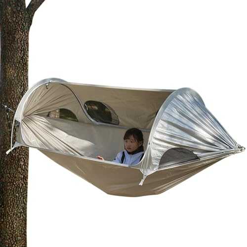 Camping Hammock Double Person,Spacecraft Shape Double And Single Hammock - Spaceship Shape Swinging Tent For Suns Protection