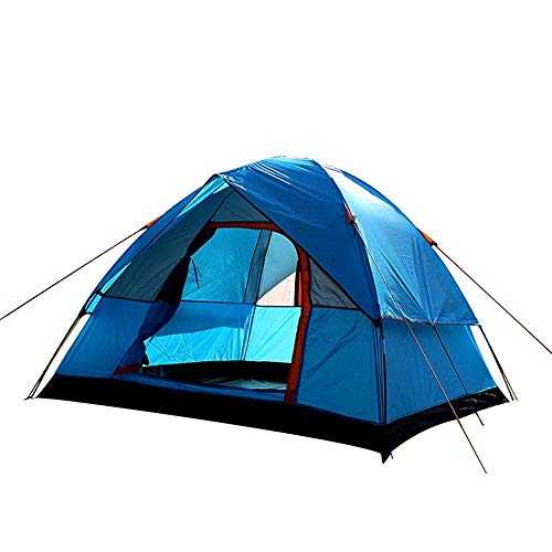 Tent Outdoor Storm-Proof Camping Tent 4-Person Double Deck Family Camping Travel Tent for Backpacking Fishing