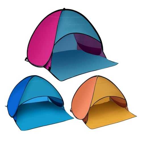 Shade Tents | Head PopUp Canopy Beach Sun Shelters - Beach Sun Shelters Automatic Shade Tent, Portable Windproof Sun Shade with Mobile Phone Stand
