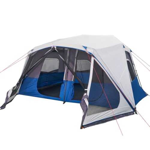 Camping Tent with LED Light 10-Person Patio Lightweight Tent Dome Tent vidaXL