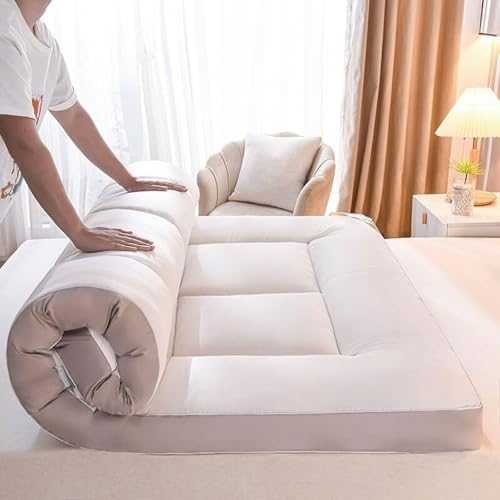 4" Japanese Futon Floor Mattress, Foldable Quilted Bed Mattress, Breathable Portable Roll Up Mattress Pad, Floor Lounger Guest Bed For Camping Couch(Light Gray,Twin)