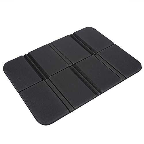 VGEBY Folding Seat Mat, Picnic Seat Folding Outdoor Camping Mat Seat Portable Waterproof Picnic Mat Pad for Camping Picnic Hiking (black)