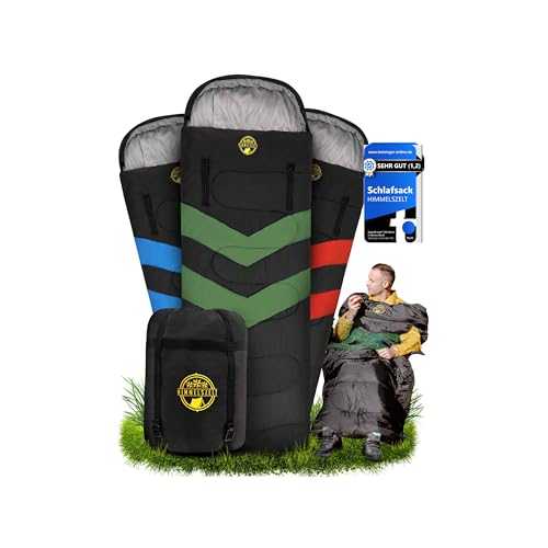 HIMMELSZELT Sleeping Bag Winter Outdoor Camping 4 Season Blanket Sleeping Bag XXL Water-Repellent Dryshield Technology Camping Festival Hiking Fishing