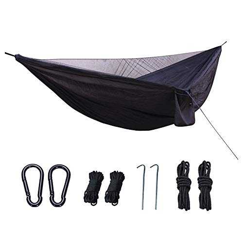 Portable Camping Hammock with Tree Straps, Lightweight Nylon Portable Hammock,270 * 140cm for Outdoor