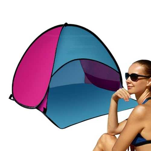 Headrest Tent Foldable Sunshade Canopy Face Shade Protection Tent For Summer Beach Hiking Camping Park Picnic With Air Cushion Portable Windproof Mini Sun Shade With Mobile Phone Up Tents