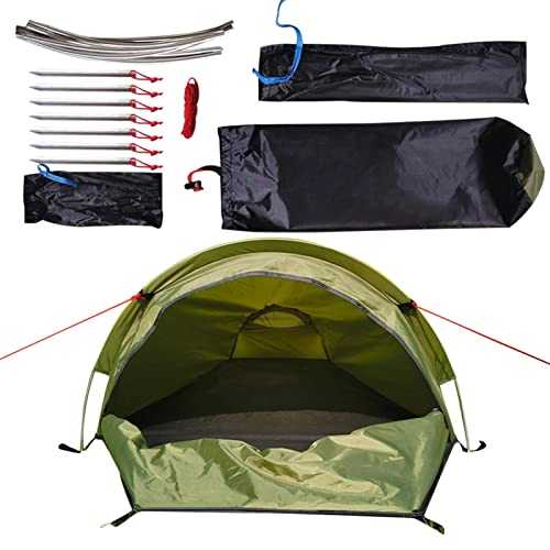 Lightweight Backpacking Tent for Person,Backpacking Tent for 4 Season Extreme Space Saving - Single Person Tent for Backpacking Camping Accessories Olive Green A/a