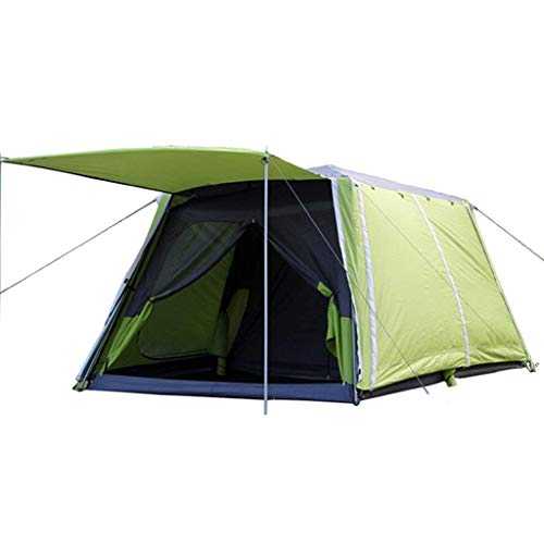 Tent Windproof Waterproof Camping Tent Automatic Double Layer Waterproof Sunscreen Two Rooms 4-8 People Camping Family Tent Backpack Tent Outdoor Camping Supplies Easy Large Capacity