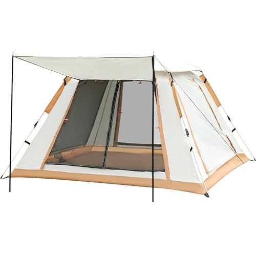 Lifemaison Pop Up Tent,Automatic Camping Tent with Porch,3-4 People Tents,210CM Outdoor Canopy Family Dome Tents,Lightweight Blackout tents for Outdoor Backpacking Hiking Mountaineering Beach
