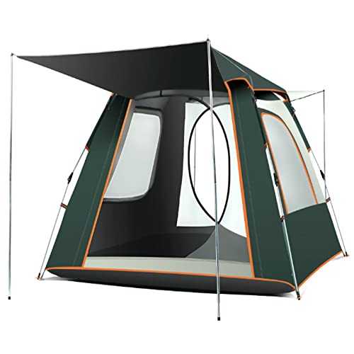 Large Tent 3-8 Person,Instant Family Cabin Tents,2 Doors and 2 Windows with Mesh,Waterproof Windproof Easy Set Up Dome Tent for Outdoor,Picnic,Camping,Family,Friends Gathering