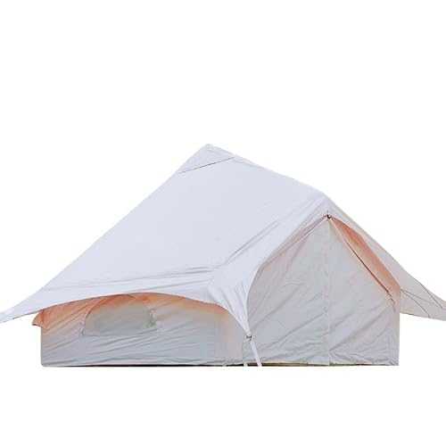 Inflatable Camping Tent for 4-6 Person, 4 Season Waterproof & Windproof Air Tents with Pump, Easy Setup Cabin Camping Tent with Mesh Windows
