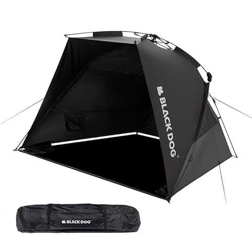 Naturehike Blackdog Automatic Camping Sunshade Tent, Outdoor Easy Setup Portable Beach Sun Shelter with Hook,UPF 50+ Waterproof, for Camping Hiking Fishing Mountaineering, for 3-4 Persons