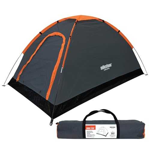 Milestone Camping Dome Tent/Sleeps Water Resistant/Portable