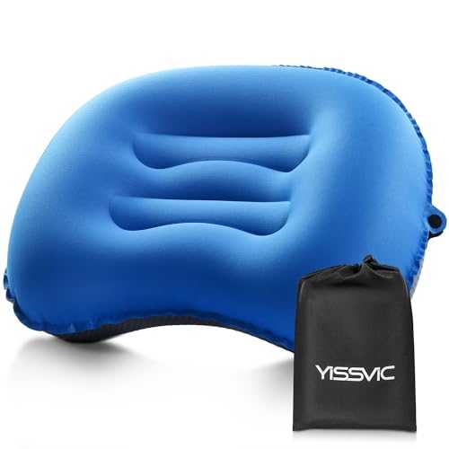 YISSVIC Camping Pillow for Sleeping Inflatable Pillow Travel for Neck Lumber Support Backpacking Pillow Travel Air Pillows for Camping Hiking Backpacking Airplane Flight