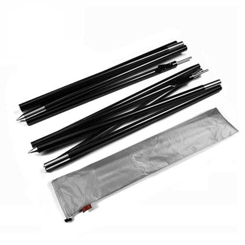 GSHUPIOU Telescopic Tarp Poles，Adjustable Tent Poles 2 pack Outdoor Ultralight Aluminium Alloy Sun Shelter Support Rod Pole tarp poles Tent Poles