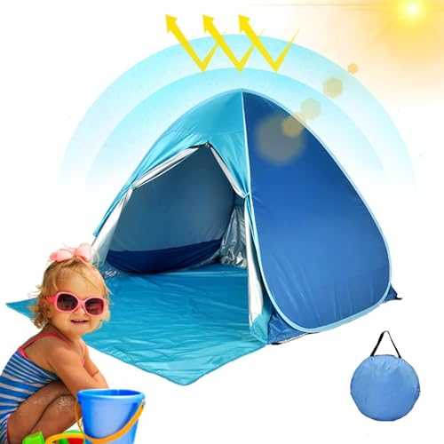 Pop Up Beach Tent, Anti-Uv Sun Shade Shelter, Portable Sun Shade Cabana, Lightweight Beach Cabana, Easy Setup Beach Tent, Anti-Uv Sun Shelter Canopy, Waterproof Beach Tent, Carrying Bag Included Tent