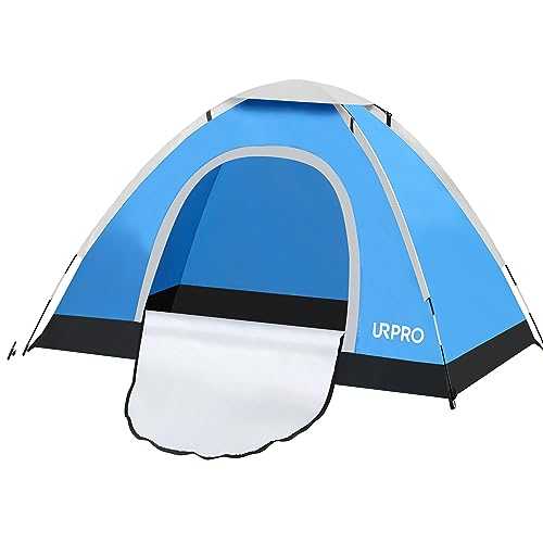 URPRO Instant Automatic pop up Camping Tent, 2-3 Persons Lightweight Tent, Waterproof Windproof, UV Protection, Perfect for Beach, Outdoor, Traveling,Hiking,Camping, Hunting, Fishing