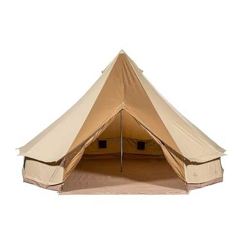 TETON Sports Sierra Canvas Tent; Waterproof Bell Tent for Family Camping in All Seasons